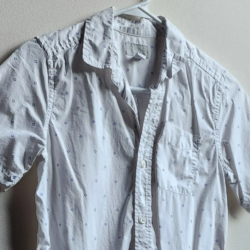 Children's Place White Button Down Shirt Size 10/12